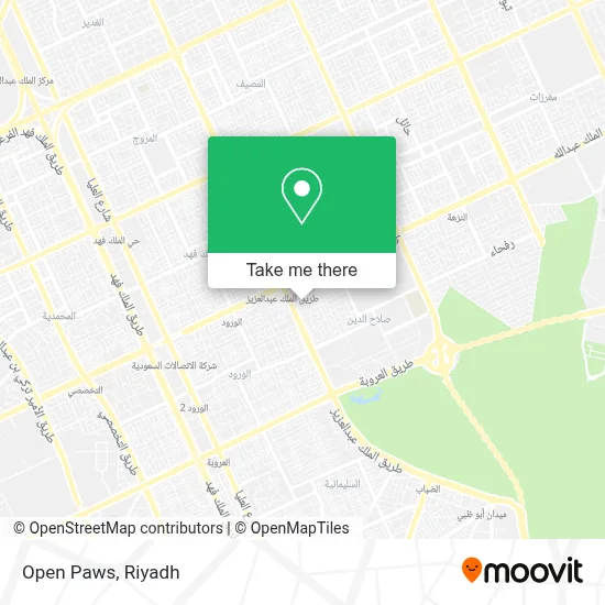 Open Paws map