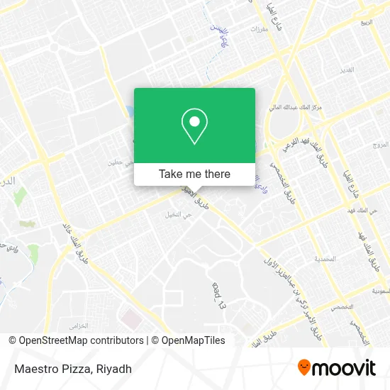 Maestro Pizza map