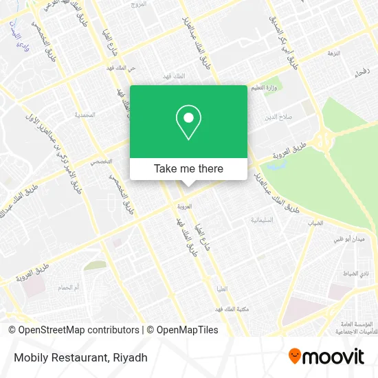 Mobily Restaurant map
