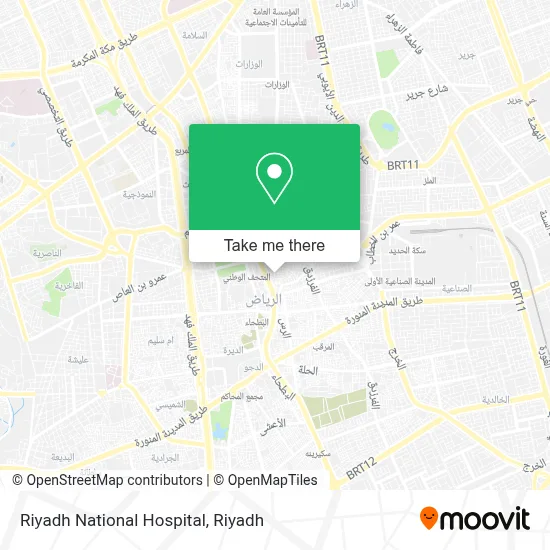 Riyadh National Hospital map