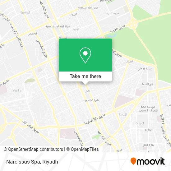 Narcissus Spa map