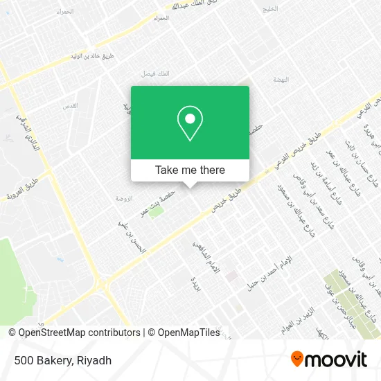 500 Bakery map