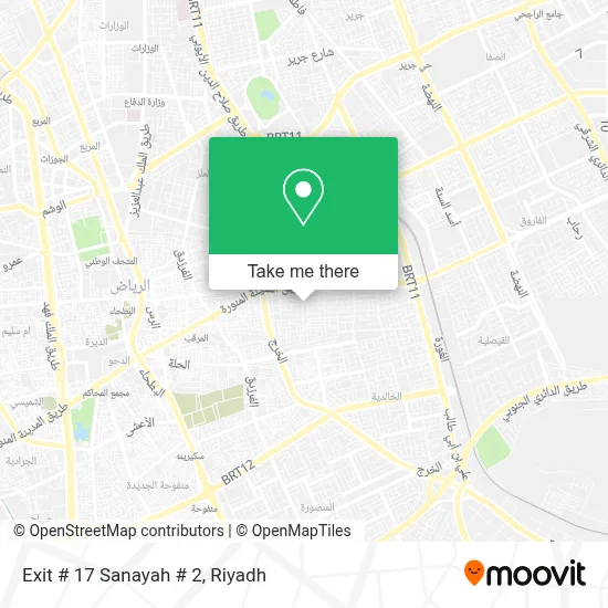 Exit # 17 Sanayah # 2 map