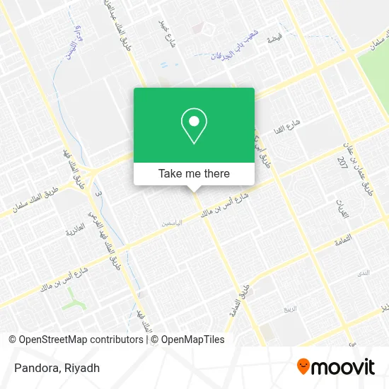Pandora map