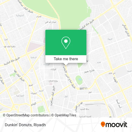 Dunkin' Donuts map