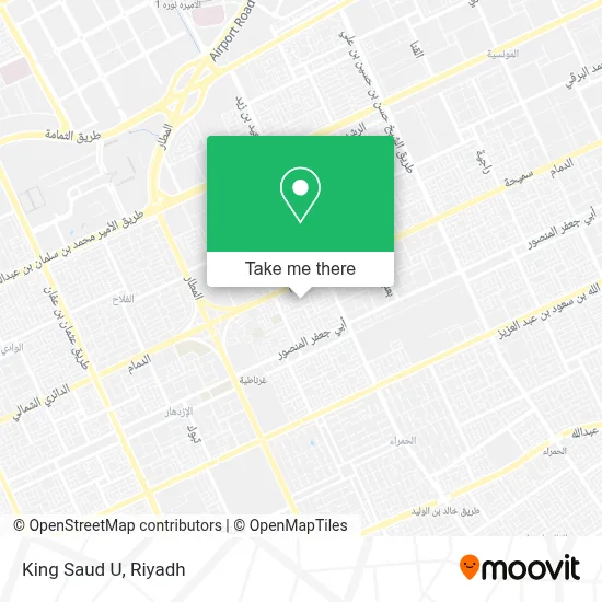 King Saud U map