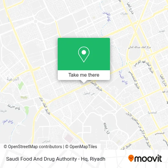Saudi Food And Drug Authority - Hq map
