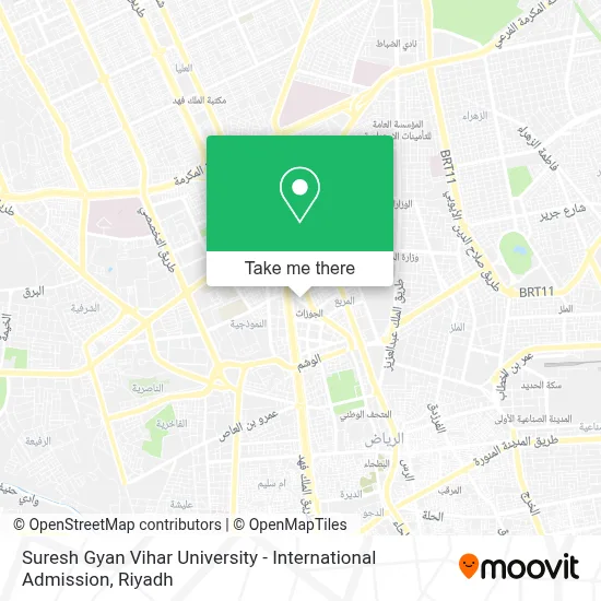 Suresh Gyan Vihar University - International Admission map