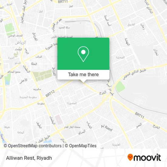 Alliwan Rest map