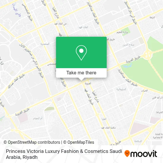 Princess Victoria Luxury Fashion & Cosmetics Saudi Arabia map