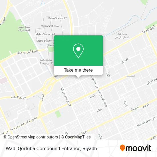 Wadi Qortuba Compound Entrance map