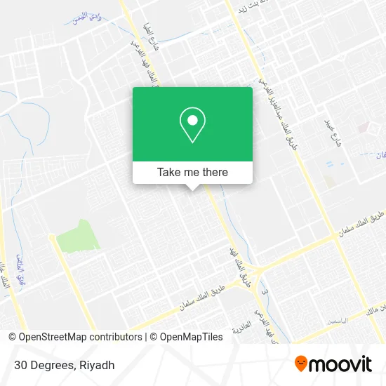 30 Degrees map