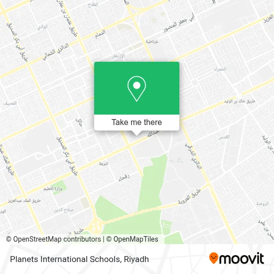 Planets International Schools map