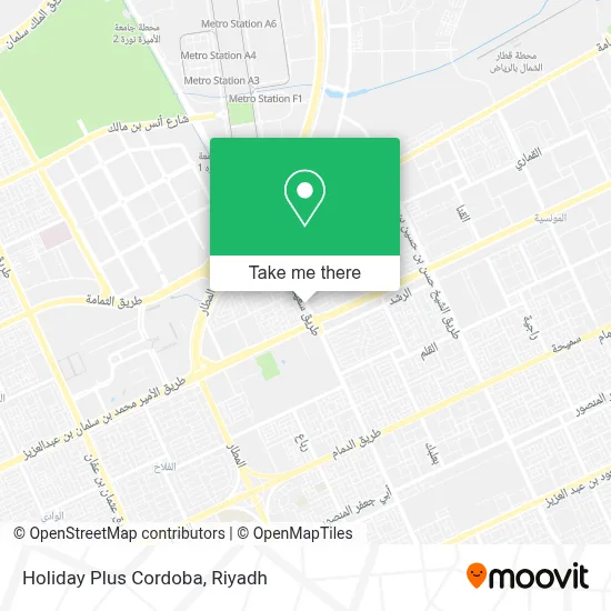 Holiday Plus Cordoba map
