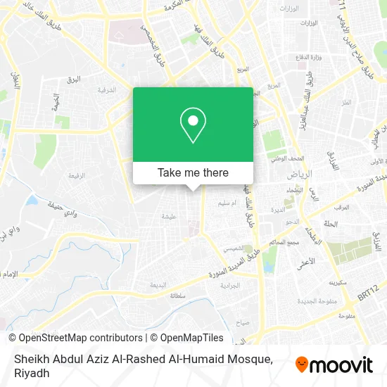 Sheikh Abdul Aziz Al-Rashed Al-Humaid Mosque map