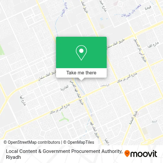 Local Content & Government Procurement Authority map