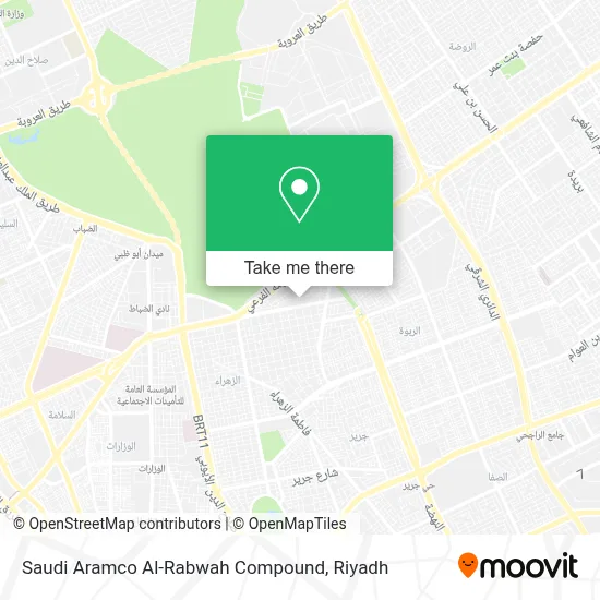 Saudi Aramco Al-Rabwah Compound map