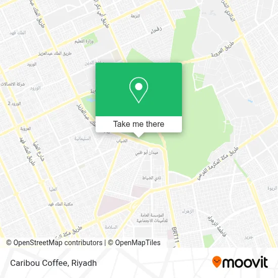 Caribou Coffee map