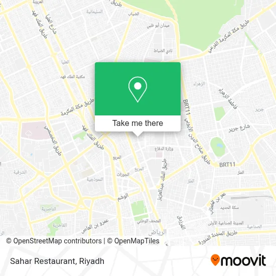 Sahar Restaurant map