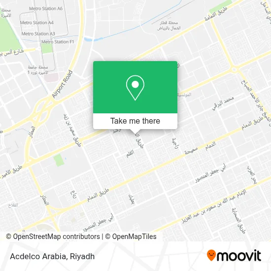 Acdelco Arabia map