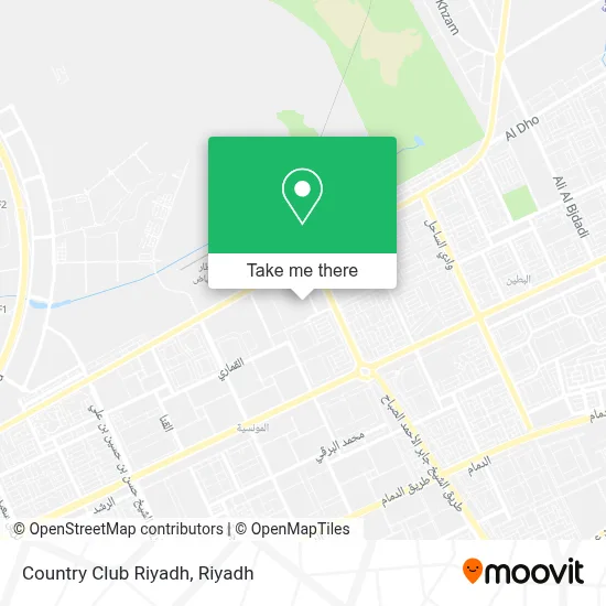 Country Club Riyadh map