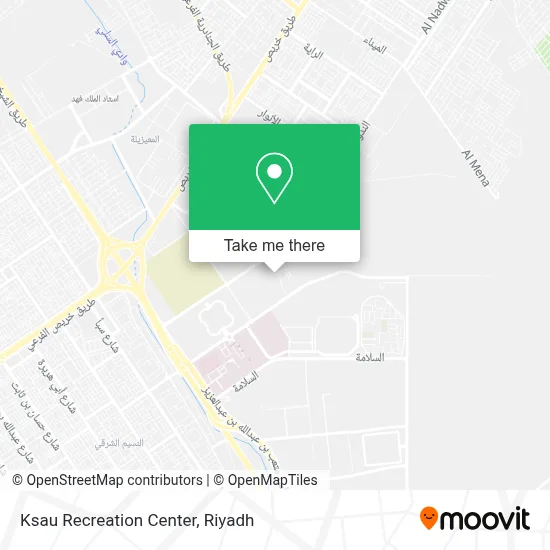Ksau Recreation Center map