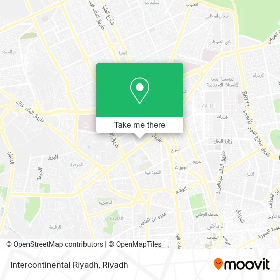 Intercontinental Riyadh map
