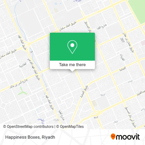 Happiness Boxes map