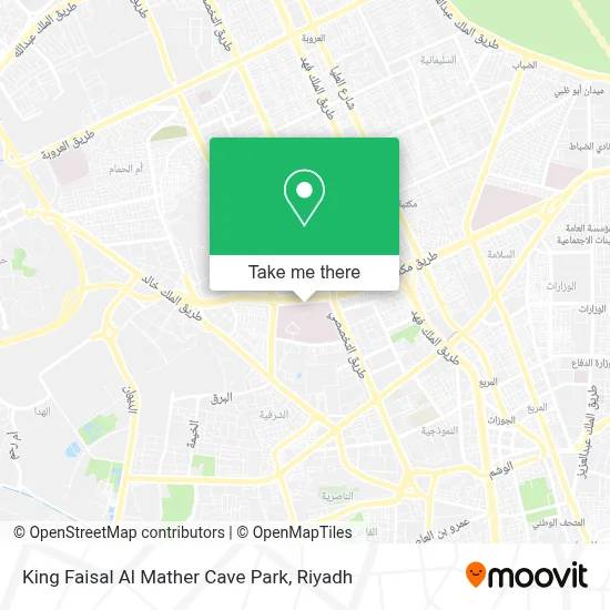 King Faisal Al Mather Cave Park map