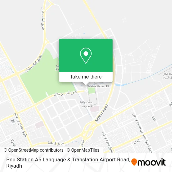 Pnu Station A5 Language & Translation Airport Road map