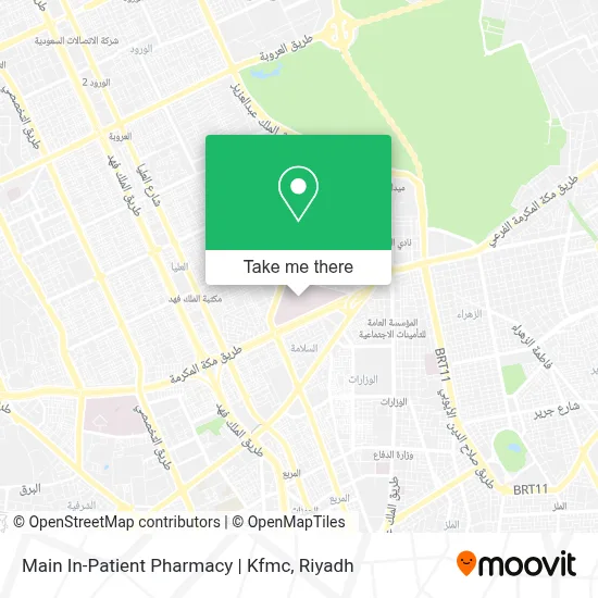 Main In-Patient Pharmacy | Kfmc map