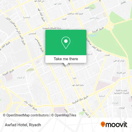 Awfad Hotel map