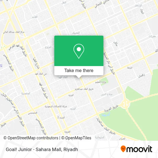 Goal! Junior - Sahara Mall map