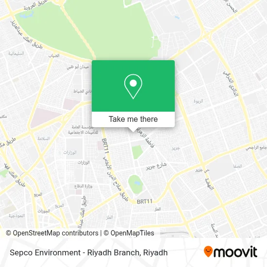 Sepco Environment - Riyadh Branch map