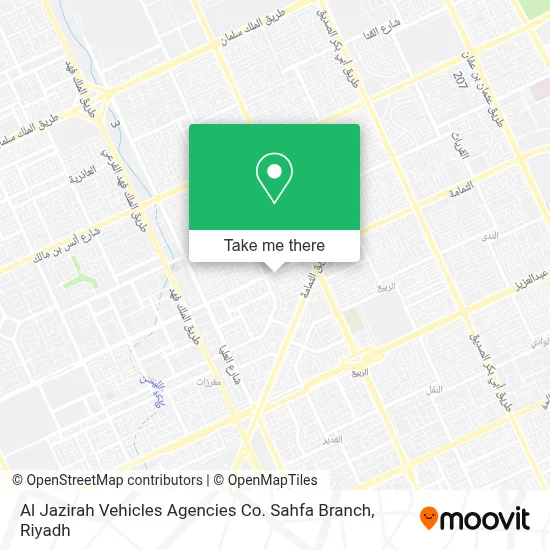 Al Jazirah Vehicles Agencies Co. Sahfa Branch map