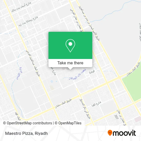 Maestro Pizza map