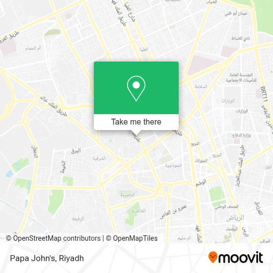 Papa John's map