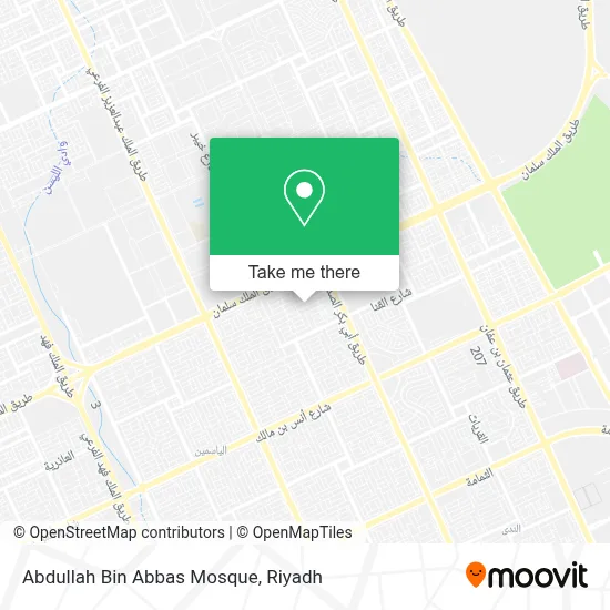 Abdullah Bin Abbas Mosque map