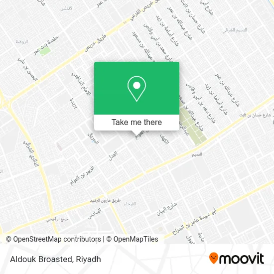 Aldouk Broasted map