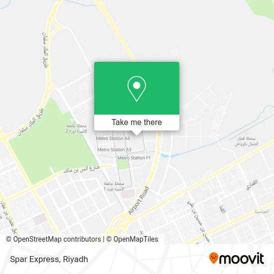 Spar Express map