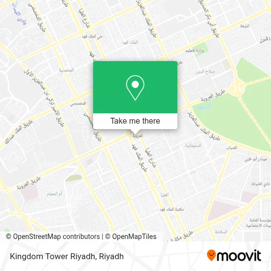 Kingdom Tower Riyadh map