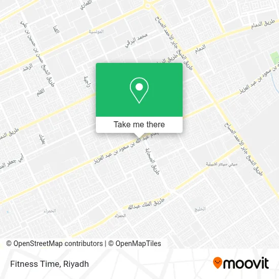 Fitness Time map