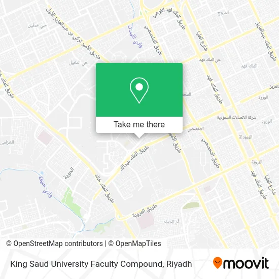 King Saud University Faculty Compound map