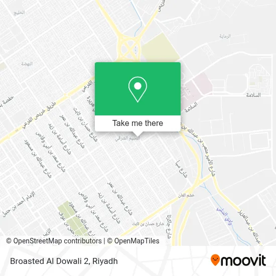 Broasted Al Dowali 2 map