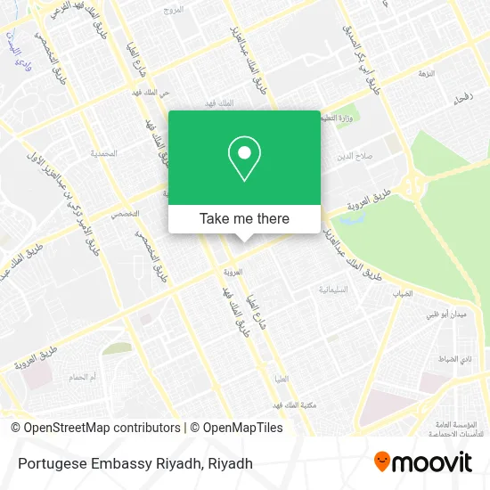 Portugese Embassy Riyadh map