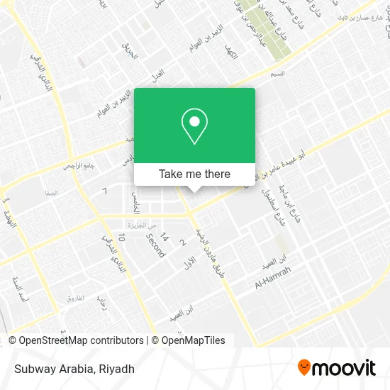 Subway Arabia map