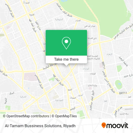 Al-Tamam Bussiness Solutions map