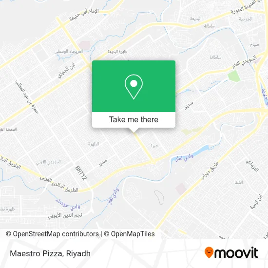 Maestro Pizza map