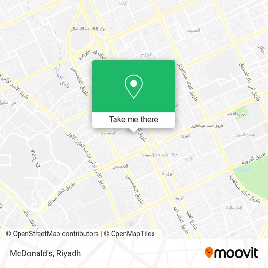 McDonald's map