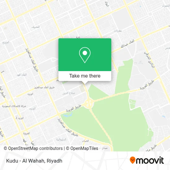 Kudu - Al Wahah map